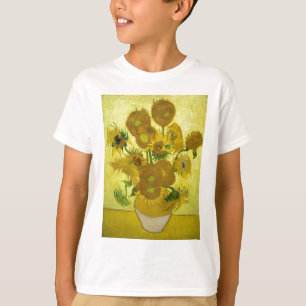 Vincent van Gogh 15 zonnebloemen in een vaas T-shirt