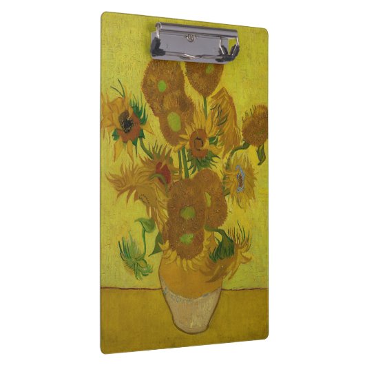 Vincent Van Gogh 15 zonnebloemen schilderen Klembord (Rechts)