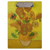 Vincent Van Gogh 15 zonnebloemen schilderen Klembord (Voorkant)