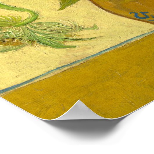 Vincent Van Gogh 15 zonnebloemen schilderen Poster (Hoek)