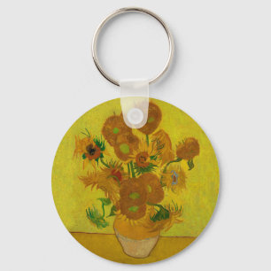 Vincent Van Gogh 15 zonnebloemen schilderen Sleutelhanger