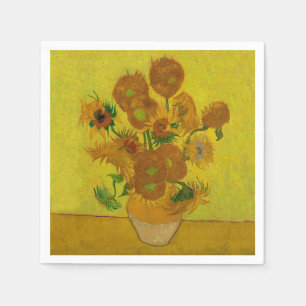 Vincent Van Gogh 15 Zonnebloemen Schilderij Servet