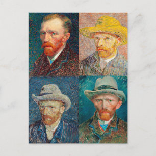 Vincent Van Gogh 1887 Self Portrait Collage Briefkaart