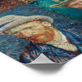 Vincent Van Gogh 1887 Self Portrait Collage Poster (Hoek)