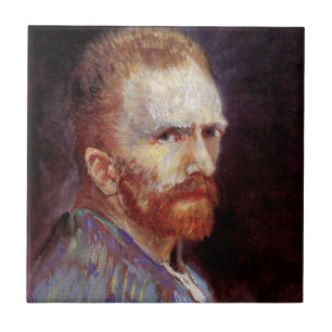 Vincent Van Gogh - 1887 Zelfportret Schilderij Tegeltje