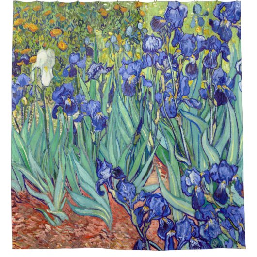 Vincent Van Gogh 1898 Irises Douchegordijn (Voorkant)