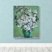 Vincent van Gogh | A Vase of Rozen, 1890 Canvas Afdruk (Insitu (Houten vloer))