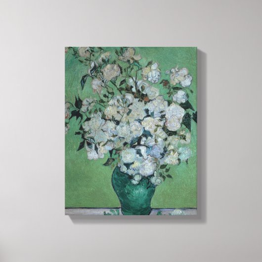 Vincent van Gogh | A Vase of Rozen, 1890 Canvas Afdruk (Voorkant)