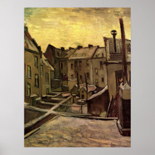 Vincent van Gogh, Achtererven van oude huizen, Ant Poster