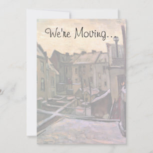 Vincent van Gogh - achterhoede van oude huizen Aankondiging