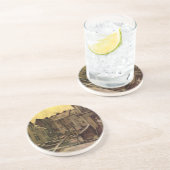 Vincent van Gogh, Achtertuin van oude huizen, Antw Zandsteen Onderzetter (Zijkant)