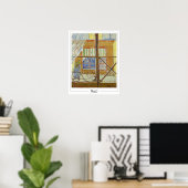 Vincent Van Gogh Affiche d'art Zedign #2 (Bureau à domicile)