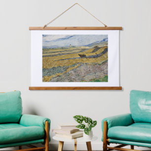 Vincent van Gogh, afgesloten veld met ploegman Hangend Wandkleed