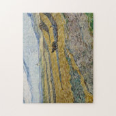 Vincent van Gogh, afgesloten veld met ploegman Legpuzzel (Verticaal)
