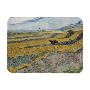 Vincent van Gogh, afgesloten veld met ploegman Magneet