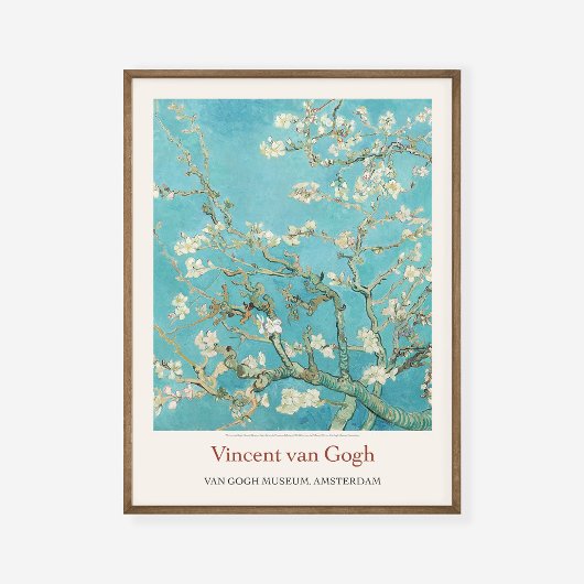Vincent Van Gogh Almond Blossom 1890 Art Exhibit Poster