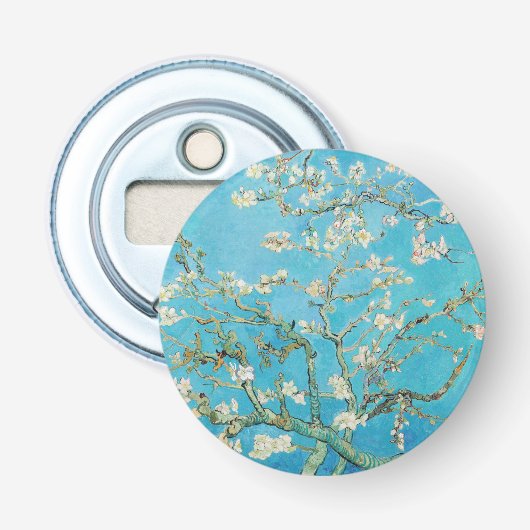 Vincent van Gogh - Almond Blossom Button Flesopener (Voorkant)