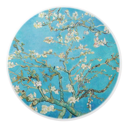 Vincent van Gogh - Almond Blossom Keramische Knop (Voorkant)