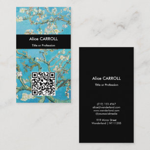 Vincent van Gogh - Almond Blossom - QR-code Visitekaartje