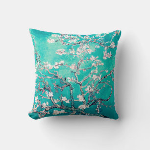 Vincent Van Gogh Almond Blossom Turquoise Kussen