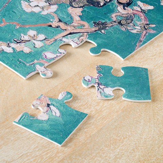 Vincent Van Gogh Almond Blossom Turquoise Legpuzzel (Zijkant)