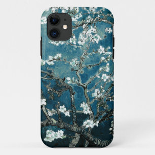Vincent Van Gogh Almond Blossoms Dark Blauwgroen iPhone 11 Hoesje