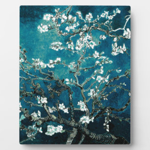 Vincent Van Gogh Almond Blossoms Dark Blauwgroen Fotoplaat