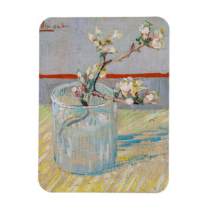 Vincent van Gogh - Almond Branch in een glas Magneet