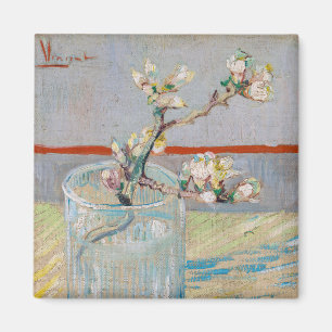 Vincent van Gogh - Almond Branch in een glas Magneet