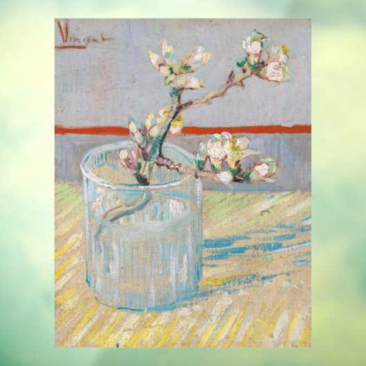 Vincent van Gogh - Almond Branch in een glas Raamsticker (Vel 3)