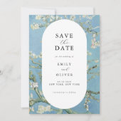 Vincent Van Gogh Amandelbloesem Bloemen Bloemen Br Save The Date (Voorkant)