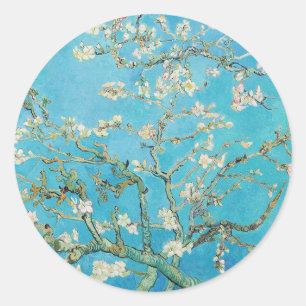Vincent van Gogh - Amandelbloesem Ronde Sticker