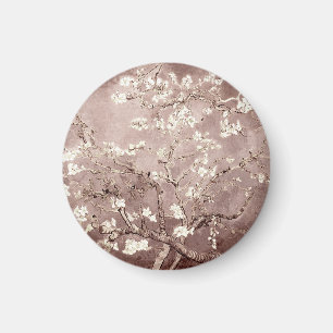 Vincent Van Gogh Amandelbloesems Beige Taupe Magneet