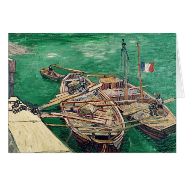 Vincent van Gogh | Atterrissage avec bateaux, 1888 (Devant horizontal)
