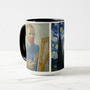 Vincent Van Gogh - Autoportrait & Starry Night Mug