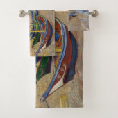 Vincent van Gogh - Bateaux de pêche sur la plage (En situation)