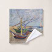 Vincent van Gogh - Bateaux de pêche sur la plage (Gant de toilette)