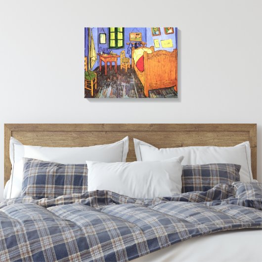 Vincent van Gogh - Bedroom in Arles Fine Art Canvas Afdruk (Insitu (Slaapkamer))