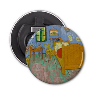 Vincent Van Gogh Bedroom Painting Button Flesopener