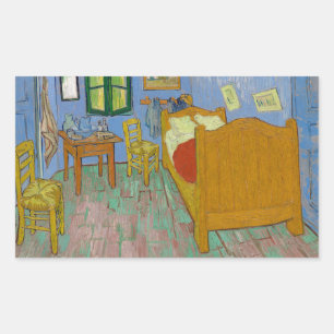Vincent Van Gogh Bedroom Painting Rechthoekige Sticker