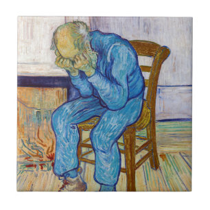 Vincent van Gogh - Bij de poort van de eeuwigheid Tegeltje