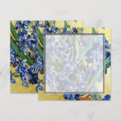 Vincent van Gogh, blauwe irissen op gele achtergro (Voorkant / Achterkant)