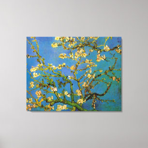 Vincent van Gogh - Bloeiende amandelboom Canvas Afdruk