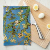 Vincent van Gogh - Bloeiende amandelboom Theedoek (Quarter Fold)