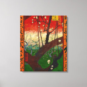 Vincent van Gogh - Bloeiende pruimenboom Canvas Afdruk