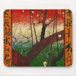 Vincent van Gogh - Bloeiende pruimenboom Muismat