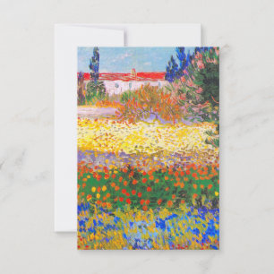 Vincent van Gogh Bloeituin RSVP Kaartje