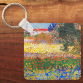 Vincent van Gogh Bloeituin Sleutelhanger (Voorkant)