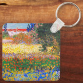 Vincent van Gogh Bloeituin Sleutelhanger (Achterkant)