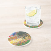 Vincent van Gogh Bloeituin Zandsteen Onderzetter (Zijkant)